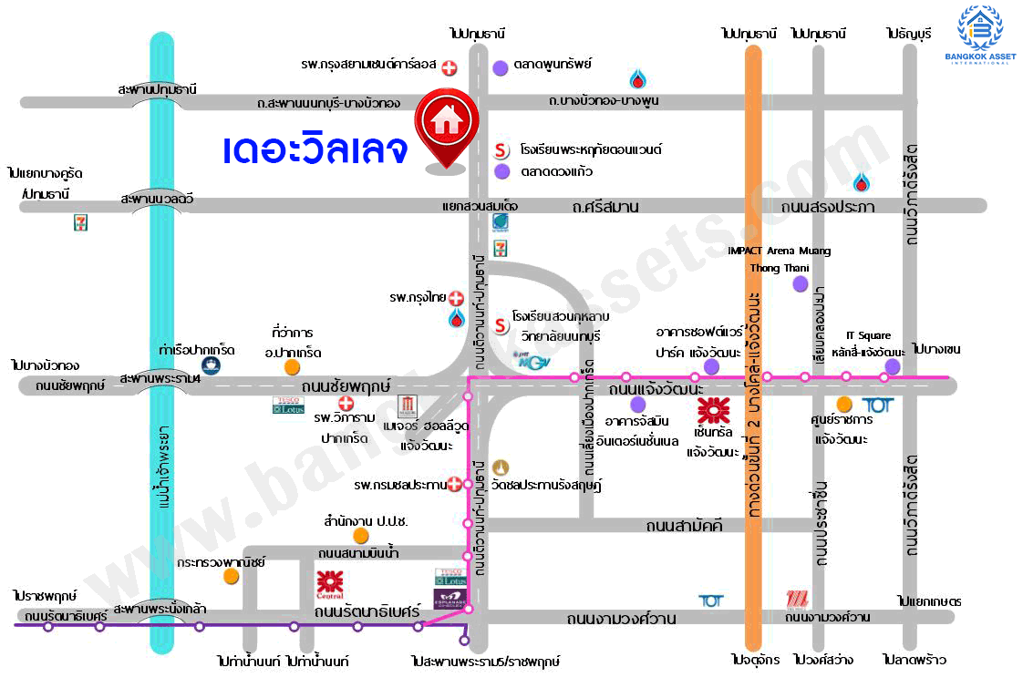 บ้านมือสองตกแต่งใหม่ โครงการ เดอะวิลเลจ แจ้งวัฒนะ-ติวานนท์ หลังมุม เนื้อที่ 55 ตร.ว. ดีไซน์ตอบทุกไลฟ์สไตล์ ฟังก์ชัน 3 ห้องนอน 2 ห้องน้ำ จอดรถได้ 2 คัน Living ชั้นล่างกว้างขวาง สามารถกั้นเป็นห้องเพิ่มได้สบาย ๆ บนทำเลติดถนนใหญ่ เชื่อมต่อทุกเส้นทาง ใกล้รถไฟฟ้าสายสีชมพู "สถานีแจ้งวัฒนะ-ปากเกร็ด28" และจุดขึ้นทางด่วน "ศรีสมาน"